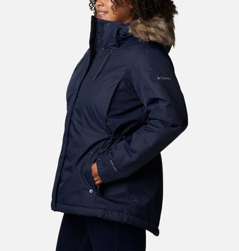 Columbia Suttle Mountain II Isolerte Jakker Dame Marineblå | Plus Size 46320F